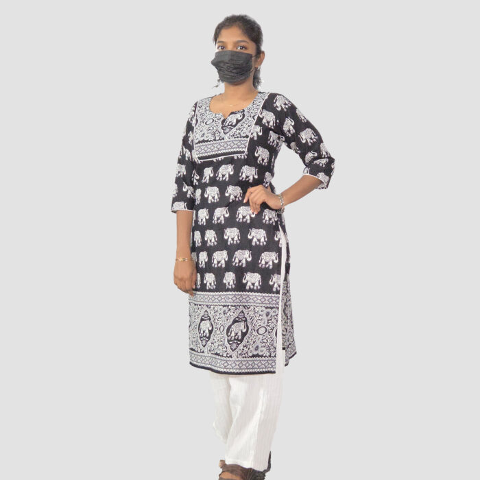 Square Piping Design-Black